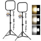 2pack Led Video Light Kit   15w Photography Lighting Kit  78  Dimmable Studio