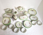 Vintage 1930s Japanese 31 Pieces Porcelain Handpainted Child Lunch tea Set