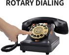 Retro Rotary Landline Phone For Home  Vintage Rotary Dial Phone Old Fashion Tele