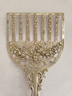 Antique German 800 Solid Silver Cake Pastry Server Pierced Rose Ornat 21cm 61gr
