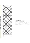New In Box Panacea 89655 108 In  H Black Metal Square Trellis  1 Pc  Large