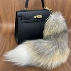 Wholesale 2 5 10pcs-16 -18  Real Fox Fur Tail Bag Charm Pendant Cosplay Toys