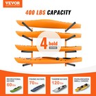 Vevor 4 Kayak Storage Rack Wall Mount Paddle Sup Stand Heavy Canoe Holder Hanger