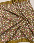 Double-faced Satin Jacquard Fabric  Reversible Floral Brocade Style Fabric