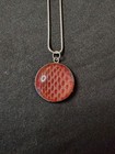 Brand New Handmade Snake Shed Skin Jewelry Red Necklaces Circle Sliver Chain