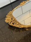 Vintage Matson Bronze Mirror Vanity Tray Numbered Mcm 