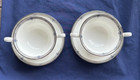Set Of Two Wedgwood Amherst  Cream Soup Bowls W saucers - Excellent Condition 