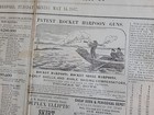 1867 Whalemen s Shipping List New Bedford Whaling Newspaper Shipping Harpoon Gun