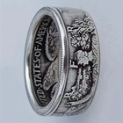 Silver Dollar Coin Ring Handmade Crafted Rare Silver Morgan Men Rings