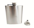 12oz Stainless Steel Whiskey Alcohol Pocket Flask With Portable Funnel 7   3 7  