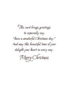 Christmas Wishes Especially For You - Christmas Greeting Card - 20836