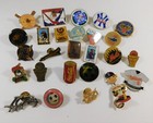 Mixed Lot Of 26 Vintage Sports Lapel   Cap Pins