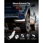 Uimoso 4  Inlet 6  Outlet Diesel Chrome Exhaust Turndown Elbow Tip 23  Long