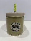 Holiday Time Coats   Clark Oval Sewing Box Tin Beaded Handle Vintage Style