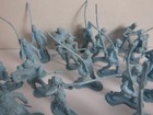 Lot Vintage Marx Blue Gray Civil War Army Men Toy Soldiers 1960 s Great Conditio