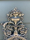Vintage Antique Ornate Solid Brass Home Decor Plaque Wall Hanging Leaves Angel