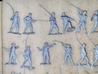 Lot Of 32 Vintage Marx Civil War Blue   Grey Soldier Figures 1 32 Scale Lot R