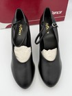 So Danca Ch53 Character Shoes Black 10 5l Leather Upper Dance Heels Nib