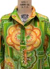 Penthouse Gallery Vintage 70s 80s Women s African Print Long Shirt Dress -sz M l