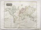 John Thomson  1777-1840  - 1830 Map Engraving  Chart Of The World