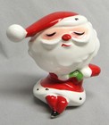 Rare Vintage Mcm Holt Howard Santa   Sack Magnetic Salt And Pepper Shakers Exc 