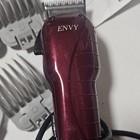 Andis Envy Us-1 Hair Clipper Square Blade Electric Burgundy Black Guards 0-8