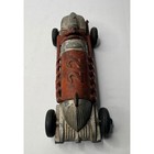 Vintage 1930s Hubley Cast Iron Race Car 22 Red Silver 2330 Made Usa 6 5 Inch