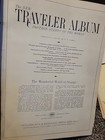 Vintage Traveler Stamp Album 1970s H e  Harris   Lot Of Misc Stamps Used 