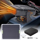 Solar Powered Heater For Chicken Coop Greenhouse Car 20w Fast Drying Heating Fan