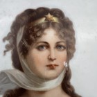 Antique Z s  And Co  Mignon Bavaria Plate Of Queen Louise Of Prussia 8 75 