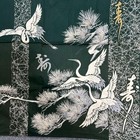 Boro Used Japanese Traditional Wrapping Cloth Furoshiki Crane Pine Fabric Japan