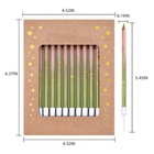 Birthday Party Candles  Long Thin  Cake Decorations  Pink Green Gold