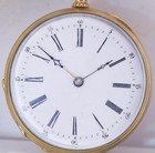 Antique French 18k Gilt Silver Pocket Watch     Memento Mori Skull   Snake C 1850s