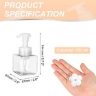 2pcs 250ml Travel Foam Soap Dispenser 6 1  clear 