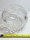 Cut Crystal Decorative Bowl 5  X 4 25  With Intricate Diamond   Fan Design