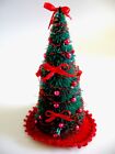 Dollhouse Doll House  Miniature Vintage Artist Made Christmas Tree With Skirt