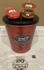 Disney pixar Cars 20th Anniversary Metal Popcorn Bucket With Lid -ships Now 