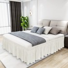 Easy-going Bed Skirt For Twin Or Full Size Bed  22 Inch Tailored Drop  Fitted   