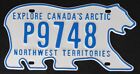 Bear - Northwest Territories Canada License Plate   2010  Pick A Number