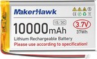 3 7v Rechargeable 10000mah Lithium Battery With Micro Ph2 0 Plug For Raspberry