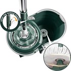 Rotating Mop And Bucket With Stainless Steel Adjustable Handle 