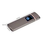 Electric Lighter Usb Rechargable Windproof Flameless Finger Print Gentle Touch