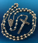 Antique All Sterling Silver Rosary By Diroma - 23 Gm 17 5  - Classic Elegance