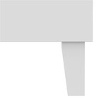 Modern Farmhouse Queen Size Platform Bed No Box Spring Needed For Adult White