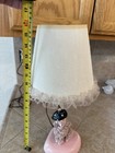 Mid 20th Century  Vintage Spaghetti  Poodle Lamp  Pink Poodle With Black Hat   
