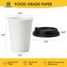  50 Pack  Disposable Coffee Cups With Lids 12 Oz  Hot Paper Cups With Lids  To G