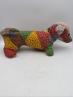 Vintage Handmade Patchwork Quilted Dachshund Stuffed Animal