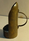 Antique Brass Finger Loop Chamberstick Candle Holder