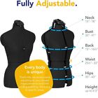 Adjustable Dress Form Poppy S-m  us Dress Size 4-12 female Sewing Mannequin Tool