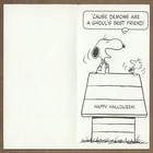 Unused Vtg Charles M Schulz Snoopy Woodstock Hallmark Ambassador Halloween Card